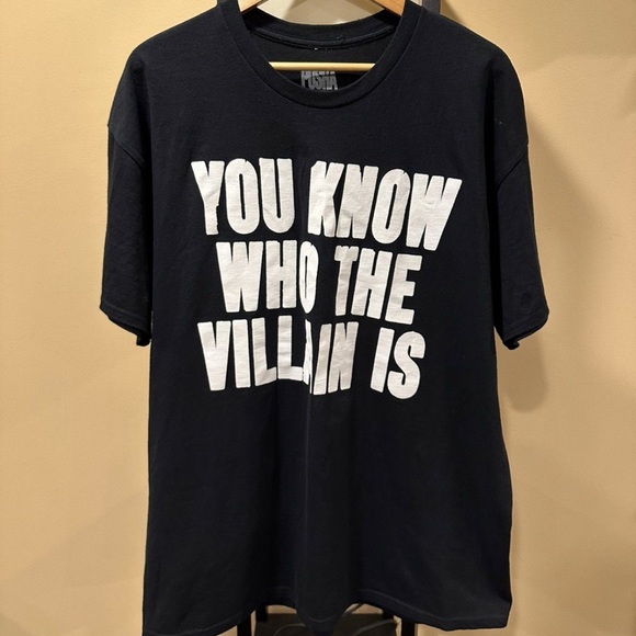 Pusha T You Know Who the Villian Is It’s Almost Dry Black T-Shirt - Picture 3 of 8